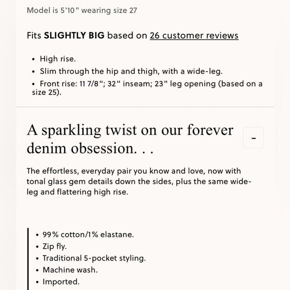 NWT J CREW Embellished denim trouser in Black Rinse - Picture 7 of 7